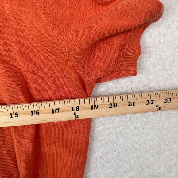 Serge Blanco‎ Knit Polo Shirt Mens Small Orange Short Sleeve - Picture 4 of 13